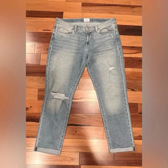 HUDSON | ladies Krista straight crop jeans with rolled cuff. Size: 32. - Picture 14 of 15